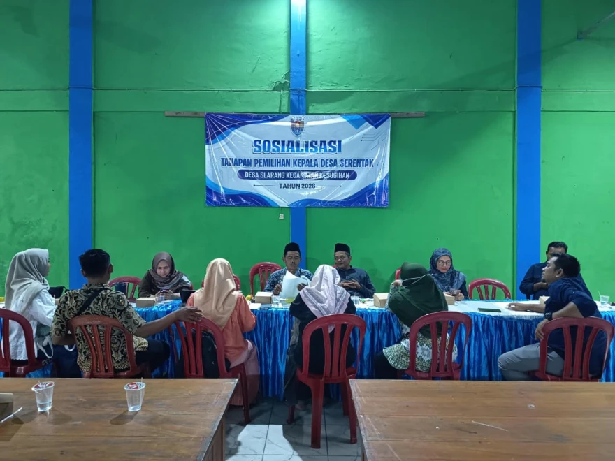 Musyawarah Pembentukan Panitia Pembantu Pilkades Desa Slarang Tahun 2026