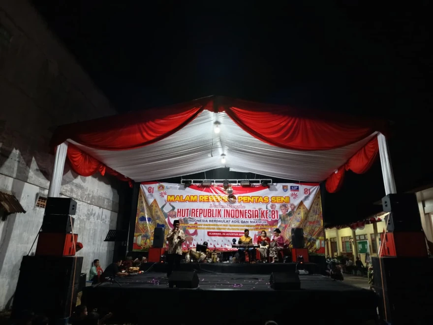 MALAM RESEPSI DAN PAGELARAN SENI BUDAYA DESA SLARANG DALAM RANGKA MEMPERINGATI HUT RI KE-81